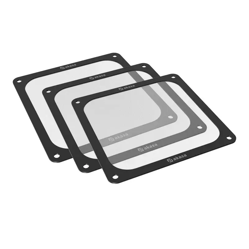 Ventilaatorifilter Akasa GRM12-M01-BKT3 nailonplastikust must 120x120x1,5mm