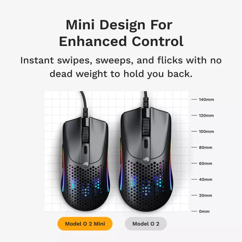 Mängurihiir Glorious Gaming Model O 2 Mini Mängurihiir RGB Must