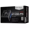 Toiteplokk SILVERSTONE ST1200-PTS 1200 W 80 PLUS Platinum, 20+4 pin ATX, 120 mm ventilaator, Must