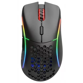 Glorious Gaming Glorious Model D Wireless - Matt must, paremakäeline, RF-juhtmevaba, 19000 DPI, must