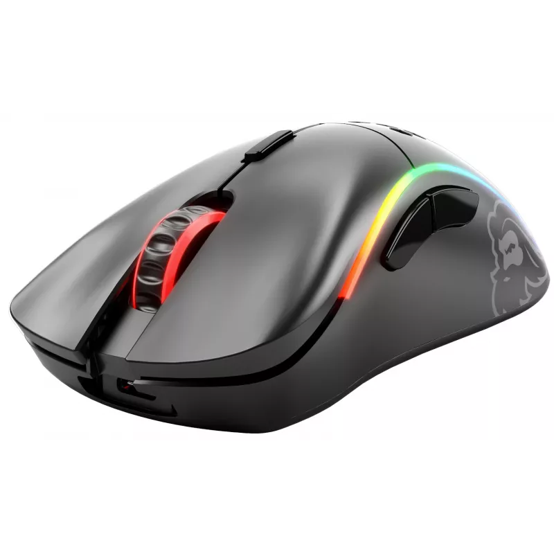 Glorious Gaming Glorious Model D Wireless - Matt must, paremakäeline, RF-juhtmevaba, 19000 DPI, must
