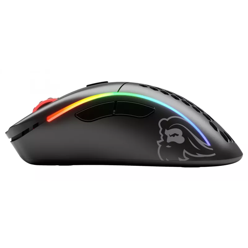 Glorious Gaming Glorious Model D Wireless - Matt must, paremakäeline, RF-juhtmevaba, 19000 DPI, must