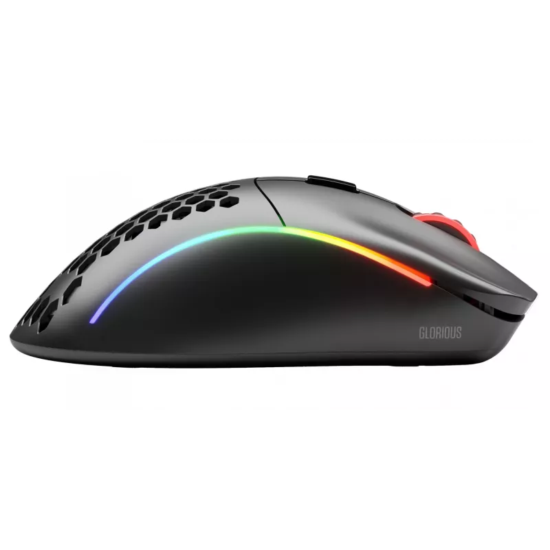 Glorious Gaming Glorious Model D Wireless - Matt must, paremakäeline, RF-juhtmevaba, 19000 DPI, must