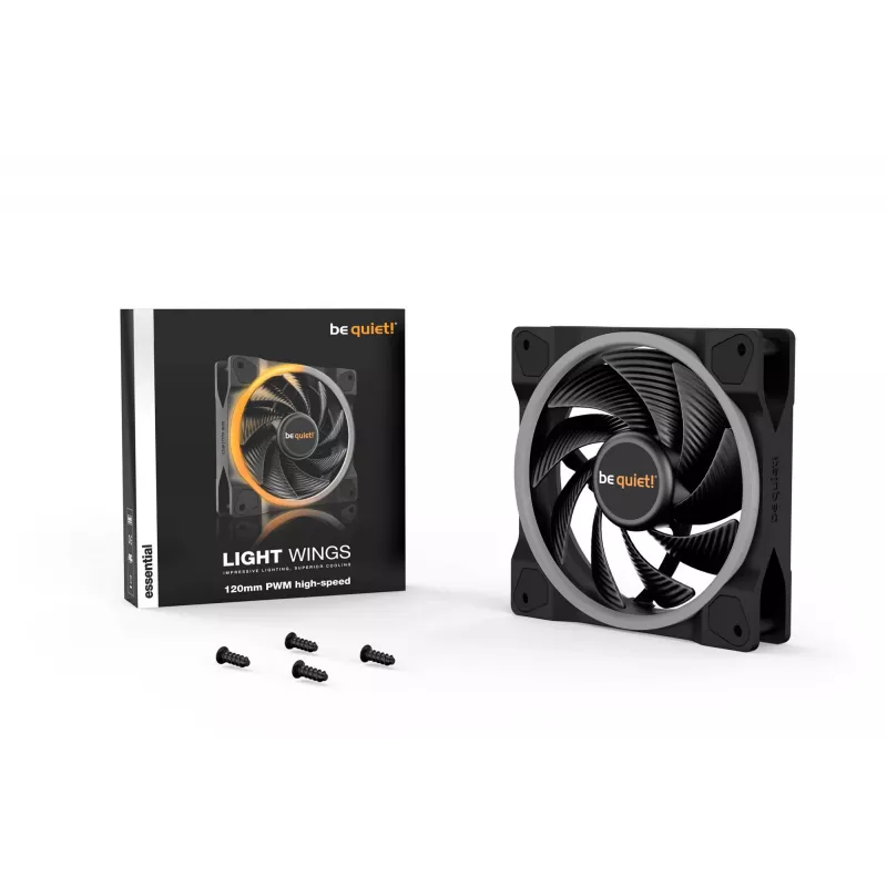 be quiet! Light Wings 120mm ARGB PWM High Speed ventilaator must