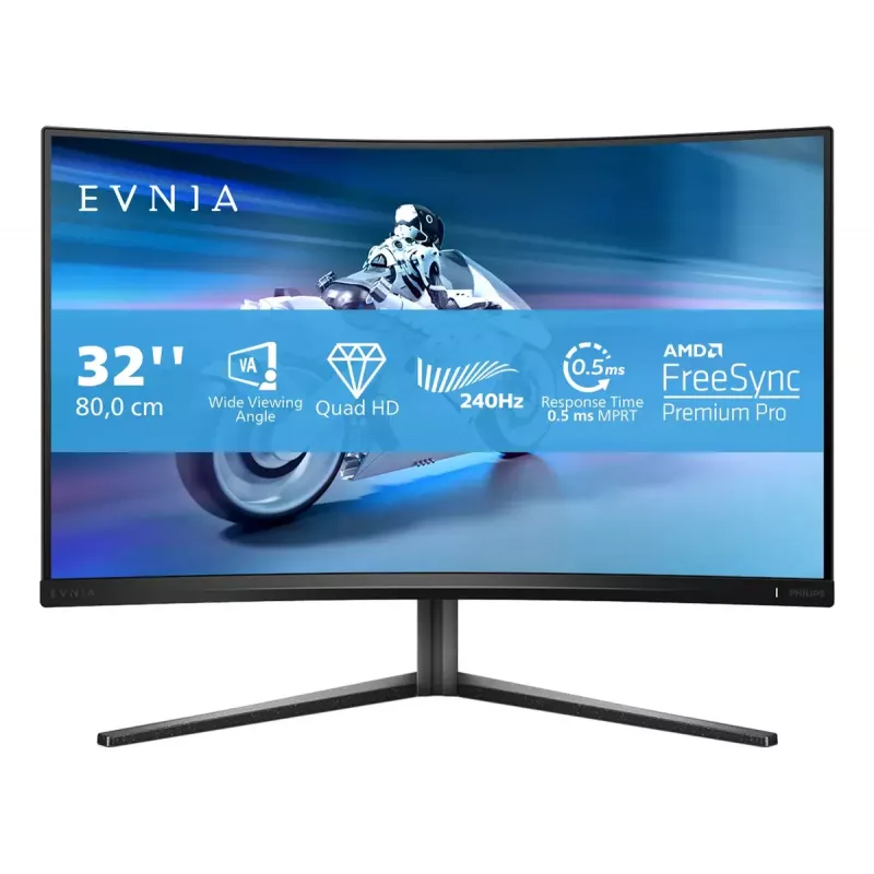 Philips Evnia 5000 32M2C5500W/00 arvutimonitor 80 cm (31,5 tolli) 2560 x 1440 pikslit Quad HD LCD must