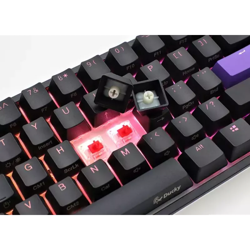 Ducky One 2 Pro Mini klaviatuur mängimiseks USB QWERTY USA inglise Must