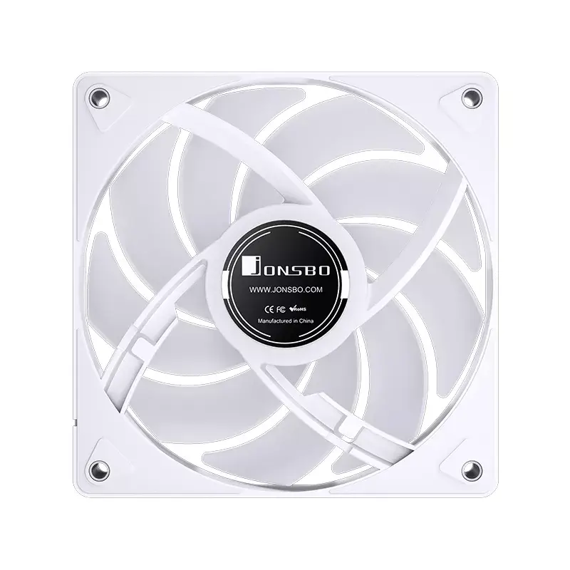 Jonsbo CR-3000 ARGB Valge ventilaator 12 cm 600–1500 RPM hüdrauliline