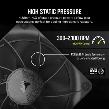 CORSAIR Rx Series Icue Link Rx120 120mm ventilaatorikolmik