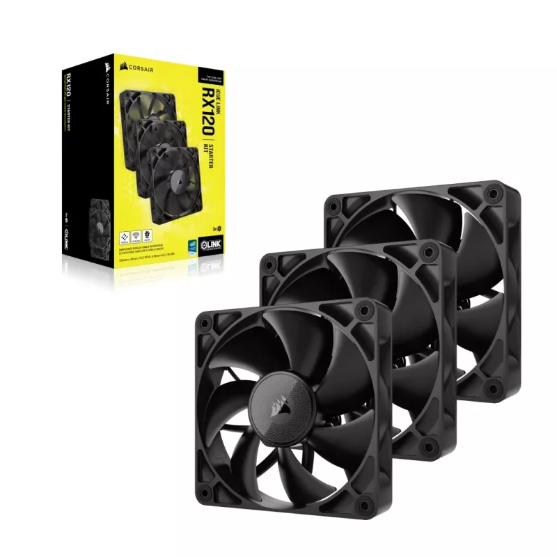 CORSAIR Rx Series Icue Link Rx120 120mm ventilaatorikolmik
