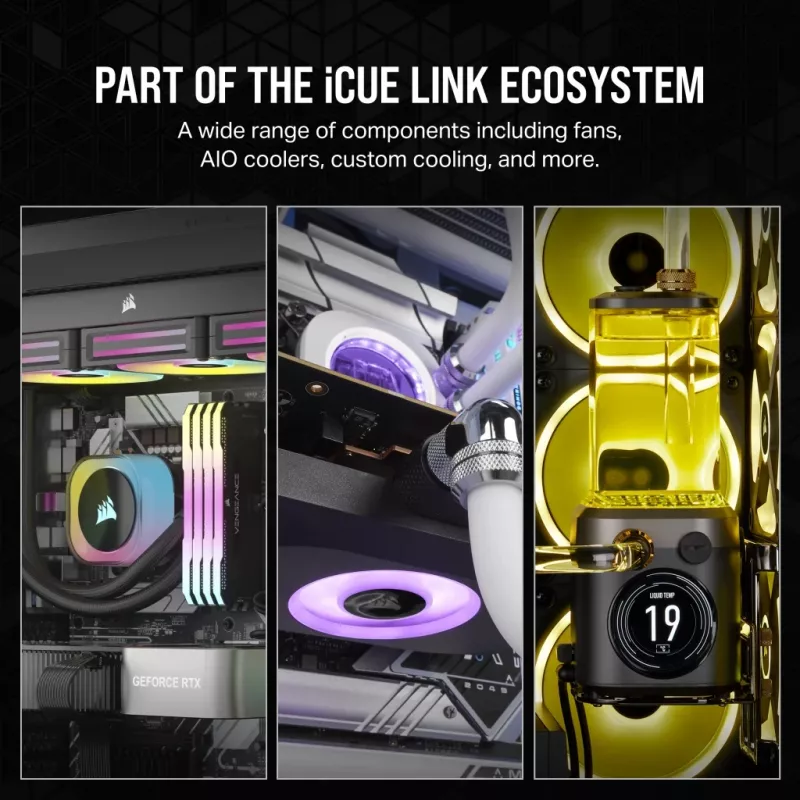 CORSAIR Rx Series Icue Link Rx120 120mm ventilaatorikolmik