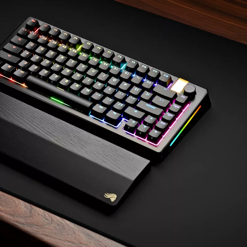 Mehaaniline mängurklaviatuur GLORIOUS GMMK 3 PRO HE 75% traadita RF + Bluetooth, RGB, US QWERTY, must