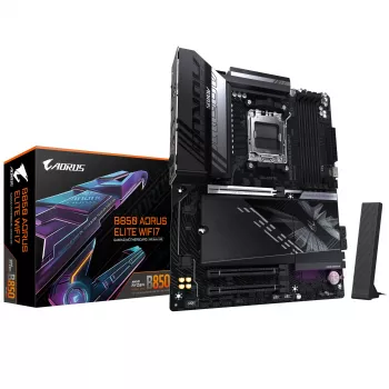 Emaplaat GIGABYTE B850 AORUS ELITE WIFI7 — AMD B850, Socket AM5, ATX, DDR5, 4x DIMM, 256 GB, Wi‑Fi 7, 2.5Gb LAN