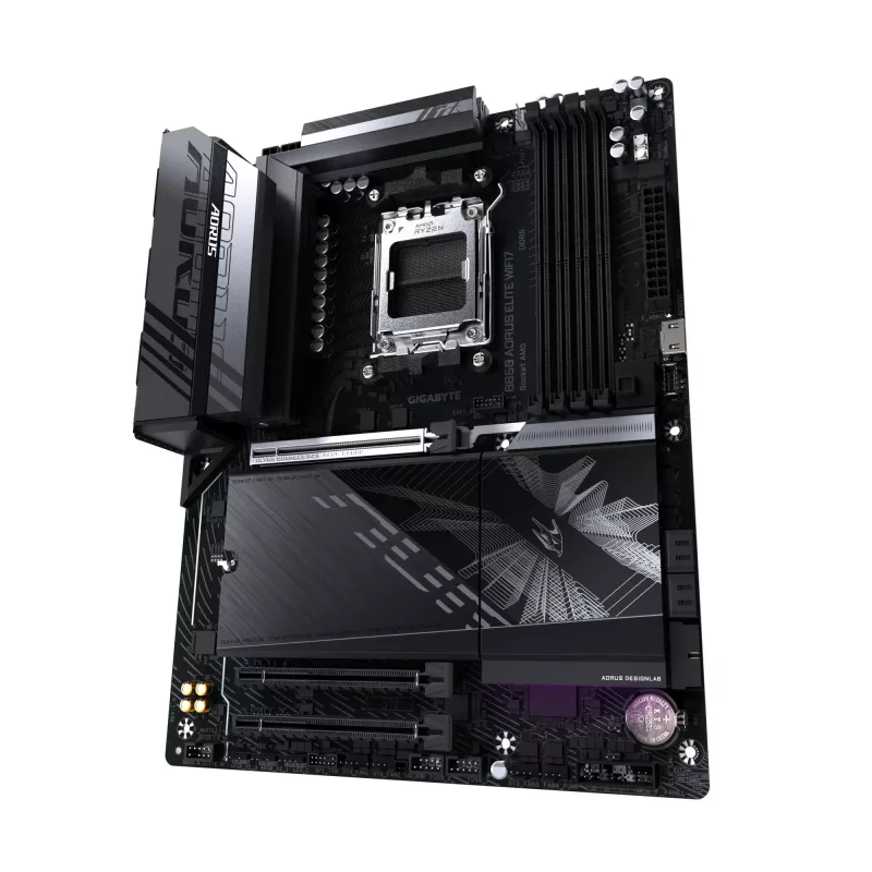 Emaplaat GIGABYTE B850 AORUS ELITE WIFI7 — AMD B850, Socket AM5, ATX, DDR5, 4x DIMM, 256 GB, Wi‑Fi 7, 2.5Gb LAN