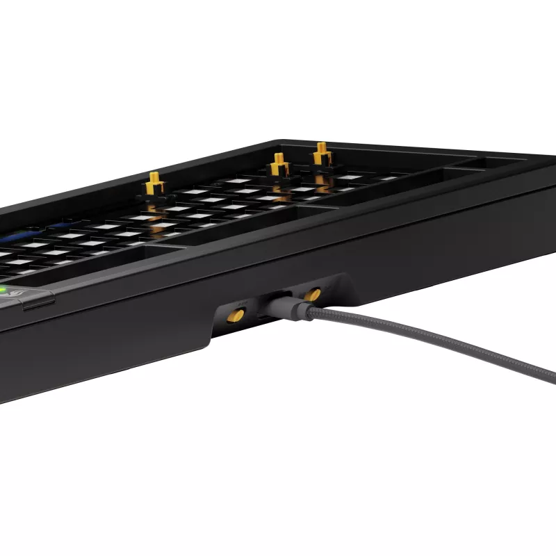 Mehaaniline klaviatuur GLORIOUS GMMK 3 75% Barebones juhtmega USB RGB must