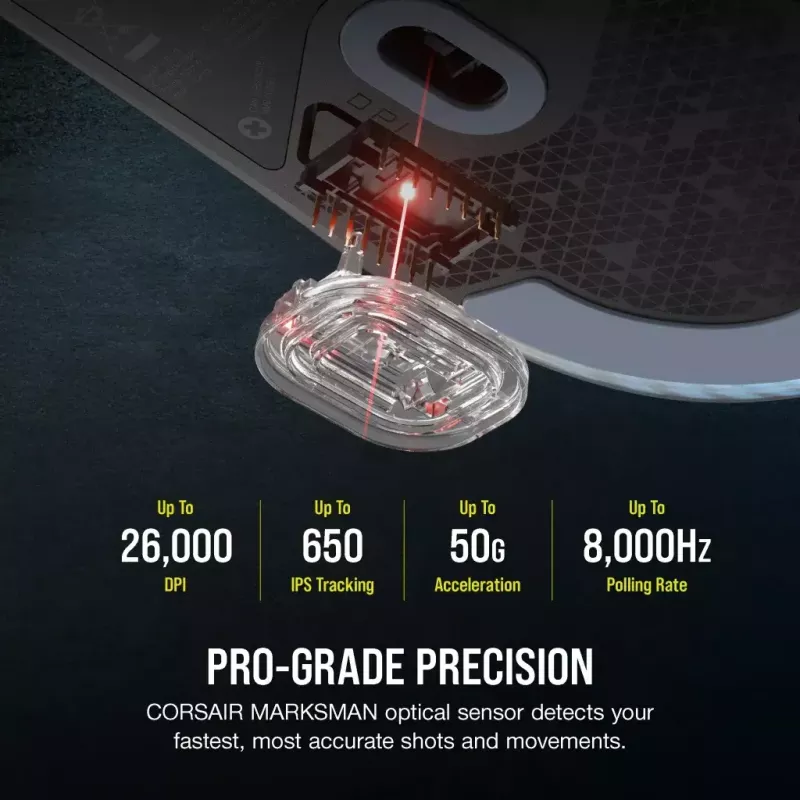 Hiir Corsair M75 Lightweight RGB USB Type-A