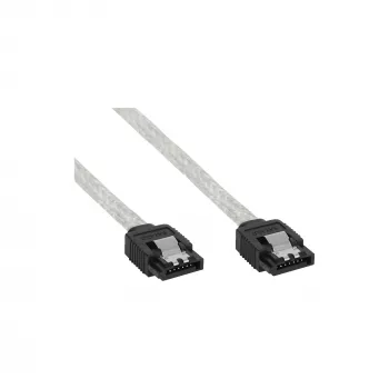 InLine SATA 6Gb/s ümar kaabel riividega 0,5m