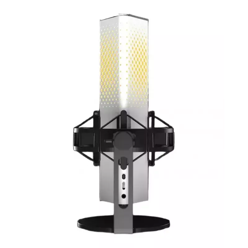 Arvuti mikrofon Endgame Gear XSTRM — juhtmega USB, tundlikkus -36 dB, 20–20000 Hz, puutetundlikud juhtnupud, 2 m kaabel, must/valge