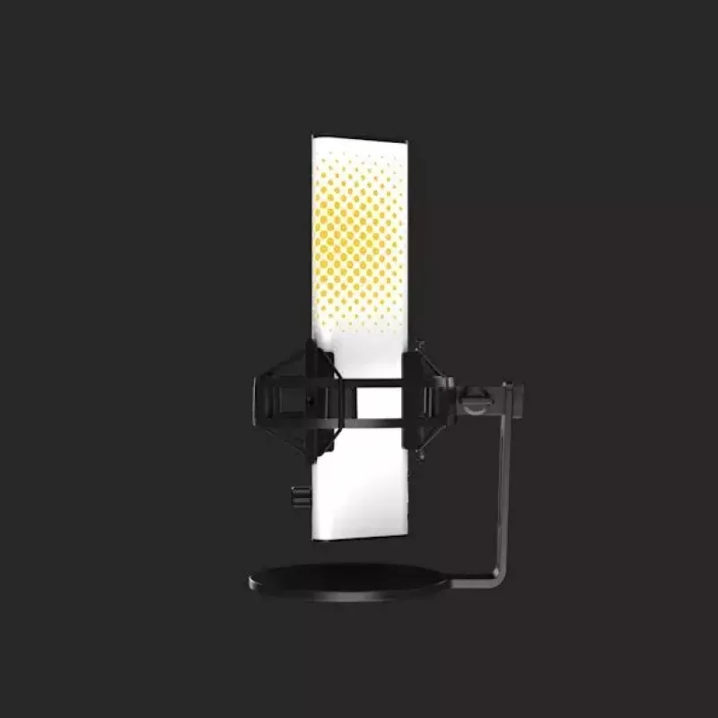 Arvuti mikrofon Endgame Gear XSTRM — juhtmega USB, tundlikkus -36 dB, 20–20000 Hz, puutetundlikud juhtnupud, 2 m kaabel, must/valge