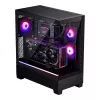 PC korpus Phanteks XT View Tower Must — Midi-Tower, karastatud klaas, RGB, toetab ATX/EATX/Micro-ATX/Mini-ITX, GPU kuni 41,5 cm, CPU jahuti 184 mm