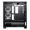 PC korpus Phanteks XT View Tower Must — Midi-Tower, karastatud klaas, RGB, toetab ATX/EATX/Micro-ATX/Mini-ITX, GPU kuni 41,5 cm, CPU jahuti 184 mm