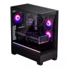 PC korpus Phanteks XT View Tower Must — Midi-Tower, karastatud klaas, RGB, toetab ATX/EATX/Micro-ATX/Mini-ITX, GPU kuni 41,5 cm, CPU jahuti 184 mm