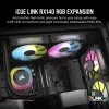 Ventilaator Corsair iCUE LINK RX140 RGB 14 cm Must 300-1700 RPM Magnetlaager
