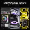 Ventilaator Corsair iCUE LINK RX140 RGB 14 cm Must 300-1700 RPM Magnetlaager