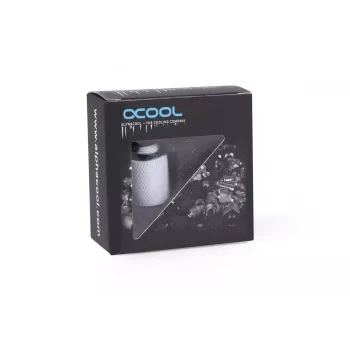 Voolikuühendusmuhv Alphacool 17568 Valge 1/4-tolline keere 20 mm sügavus