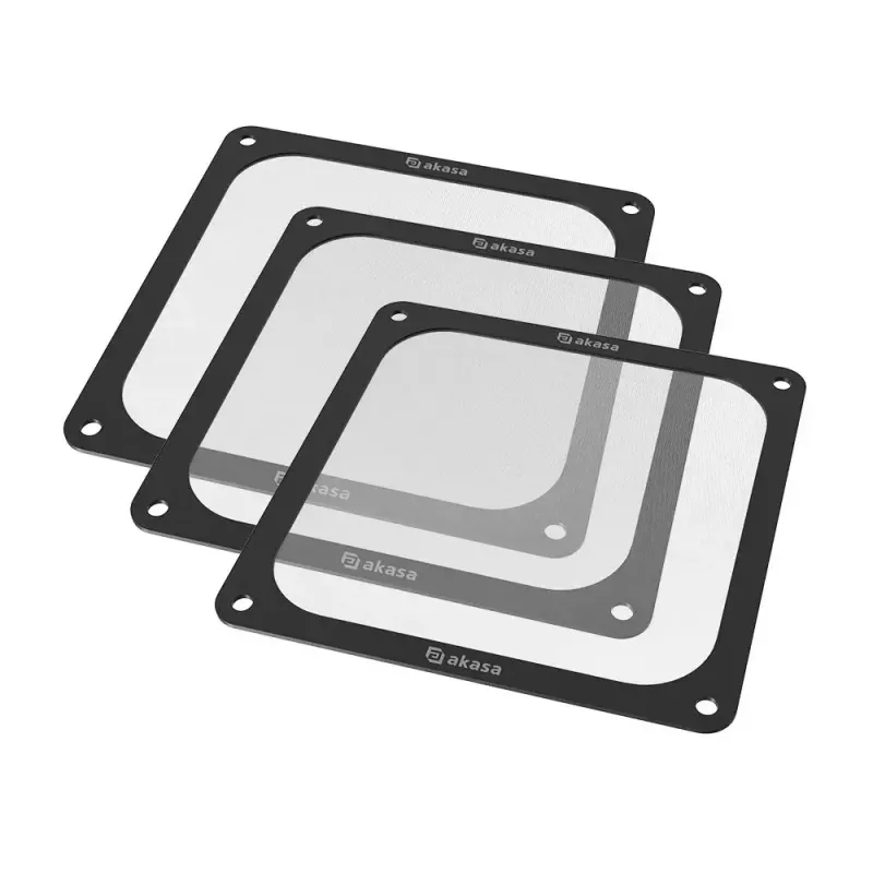 Ventilaatorifilter Akasa GRM14-M01-BKT3 Nailon Plastik Must 140x140x1.5mm