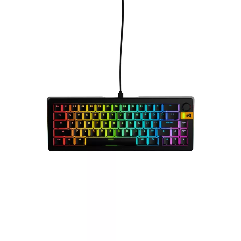 Glorious Gaming GMMK 3 HE 65% Prebuilt Wired Must - US, juhtmega, USB, mehaaniline, QWERTY, RGB LED, Must