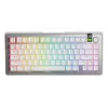 Mehaaniline klaviatuur GLORIOUS GMMK 3 PRO 75% eelmonteeritud juhtmevaba, USB + RF + Bluetooth, QWERTY, hõbedane