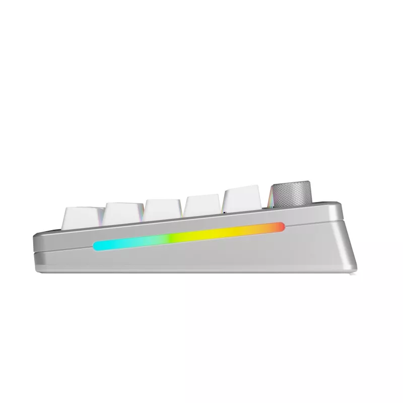 Mehaaniline klaviatuur GLORIOUS GMMK 3 PRO 75% eelmonteeritud juhtmevaba, USB + RF + Bluetooth, QWERTY, hõbedane