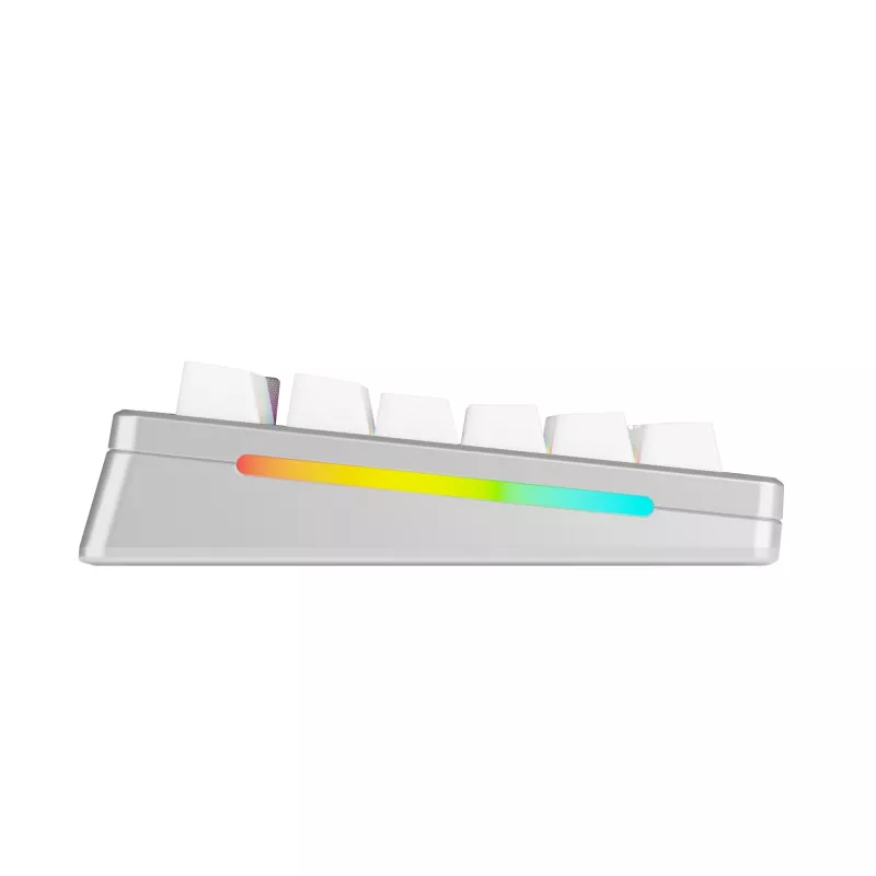 Mehaaniline klaviatuur GLORIOUS GMMK 3 PRO 75% eelmonteeritud juhtmevaba, USB + RF + Bluetooth, QWERTY, hõbedane