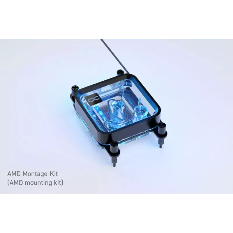 Water block Alphacool Core 1 LT Aurora Acrylic Copper Nickel Must Transparent