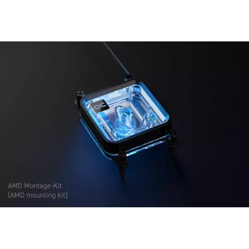 Water block Alphacool Core 1 LT Aurora Acrylic Copper Nickel Must Transparent