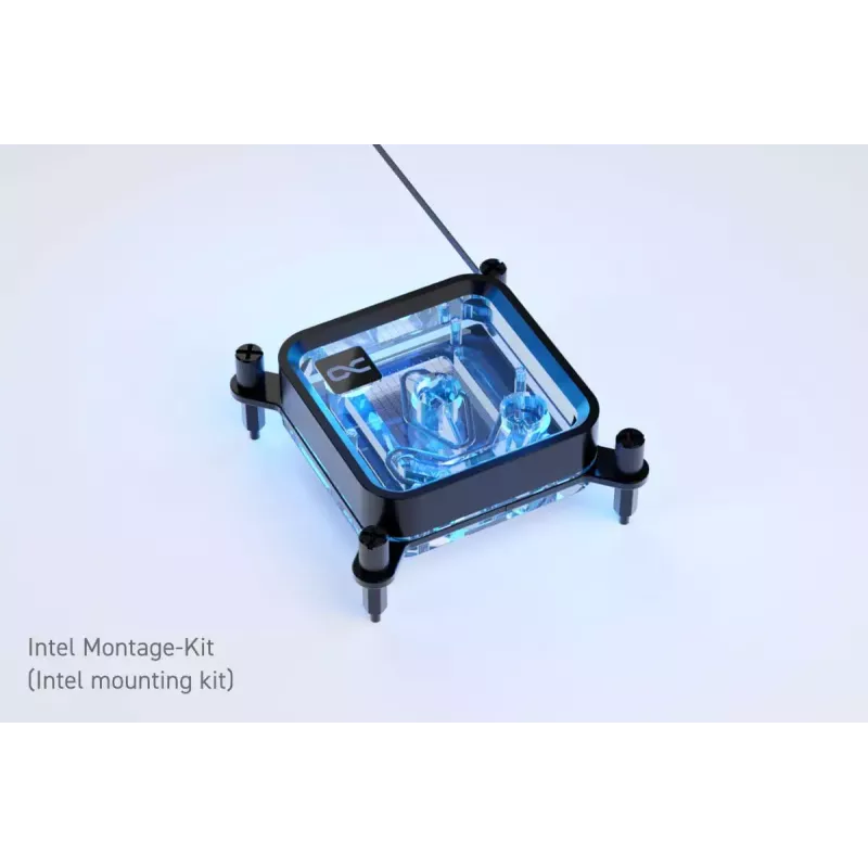 Water block Alphacool Core 1 LT Aurora Acrylic Copper Nickel Must Transparent