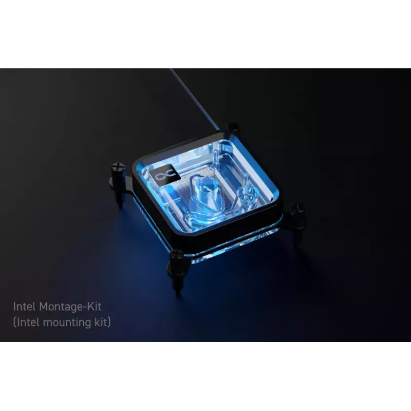 Water block Alphacool Core 1 LT Aurora Acrylic Copper Nickel Must Transparent