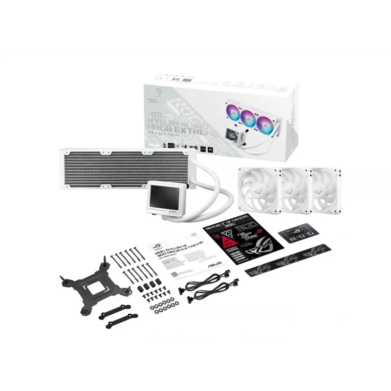 ASUS ROG RYUJIN III 360 ARGB EXTREME WHT Protsessor Kõik-ühes vedelikjahuti 12 cm Valge 1 tk