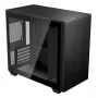PC-korpus Aerocool Stormfront Mini Mini Tower Must ATX Külg PSU 120mm ventilaatorid