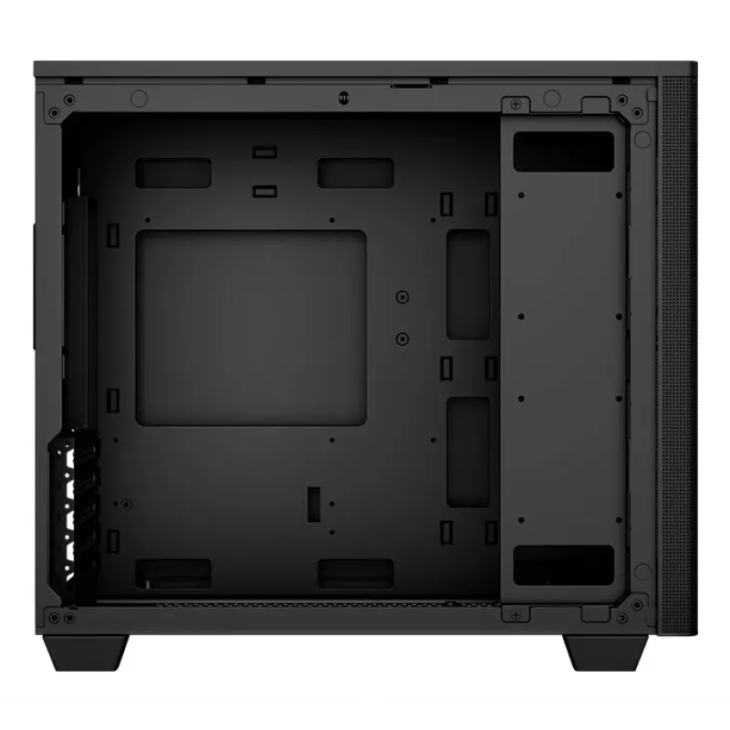 PC-korpus Aerocool Stormfront Mini Mini Tower Must ATX Külg PSU 120mm ventilaatorid