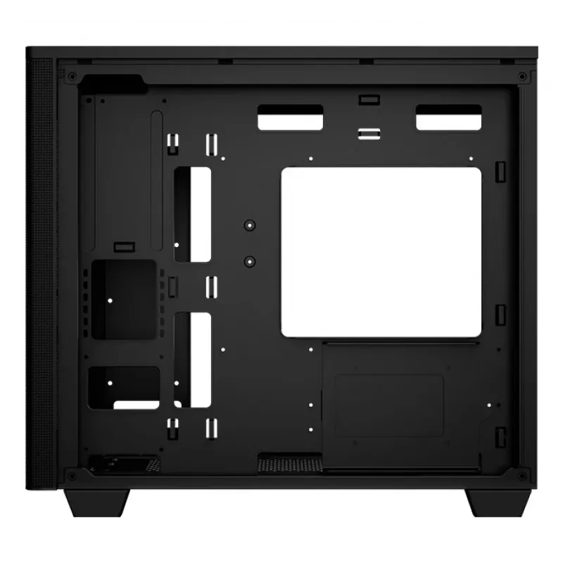 PC-korpus Aerocool Stormfront Mini Mini Tower Must ATX Külg PSU 120mm ventilaatorid