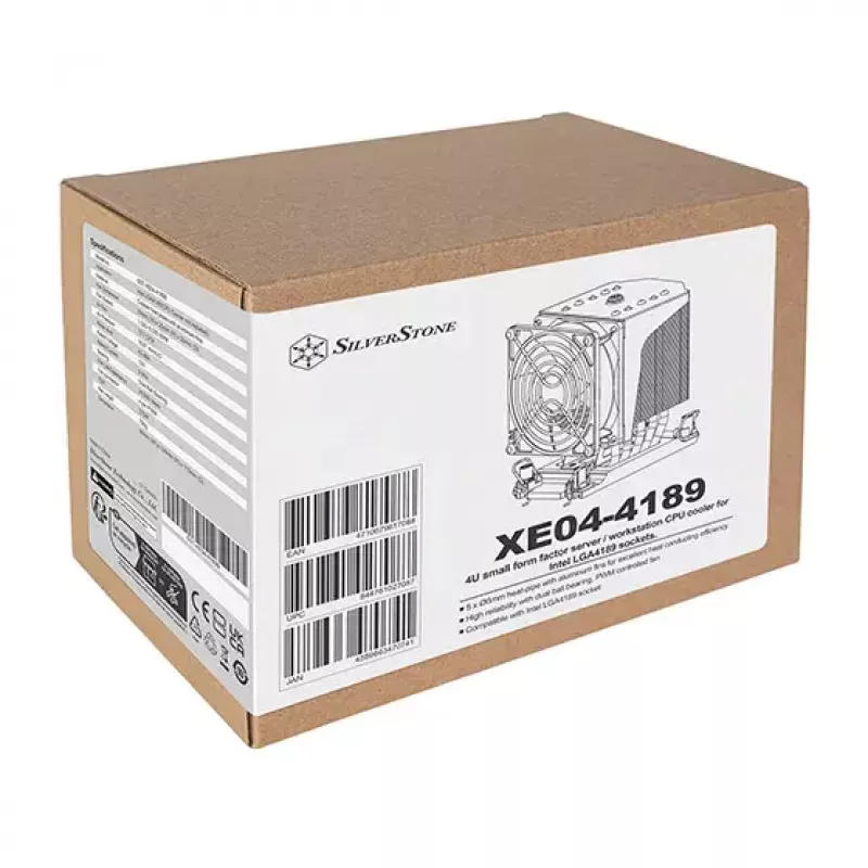 Õhkjahuti Silverstone SST-XE04-4189B 9,2 cm must 1500–5000 p/min