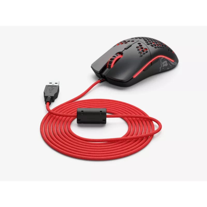 Hiirekaabel GLORIOUS G-ASC-RED punane 2 m punutud asendus