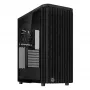 Arvutikorpus ASUS ProArt PA401 Wood TG PWM Tower Must — ATX, karastatud klaas, 2x160 mm esiventilaatorid, USB-C, toetab GPU-d 31,5 cm
