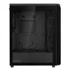 Arvutikorpus ASUS ProArt PA401 Wood TG PWM Tower Must — ATX, karastatud klaas, 2x160 mm esiventilaatorid, USB-C, toetab GPU-d 31,5 cm