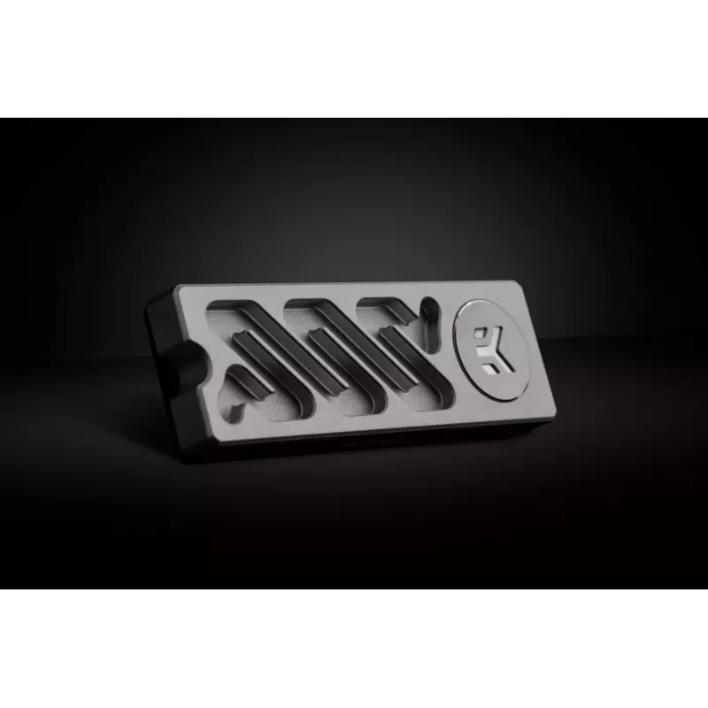 Jahutusradiaator EK Water Blocks Quantum Convection M.2 NVMe Alumiinium Hõbedane 24mm 75mm 11.3mm