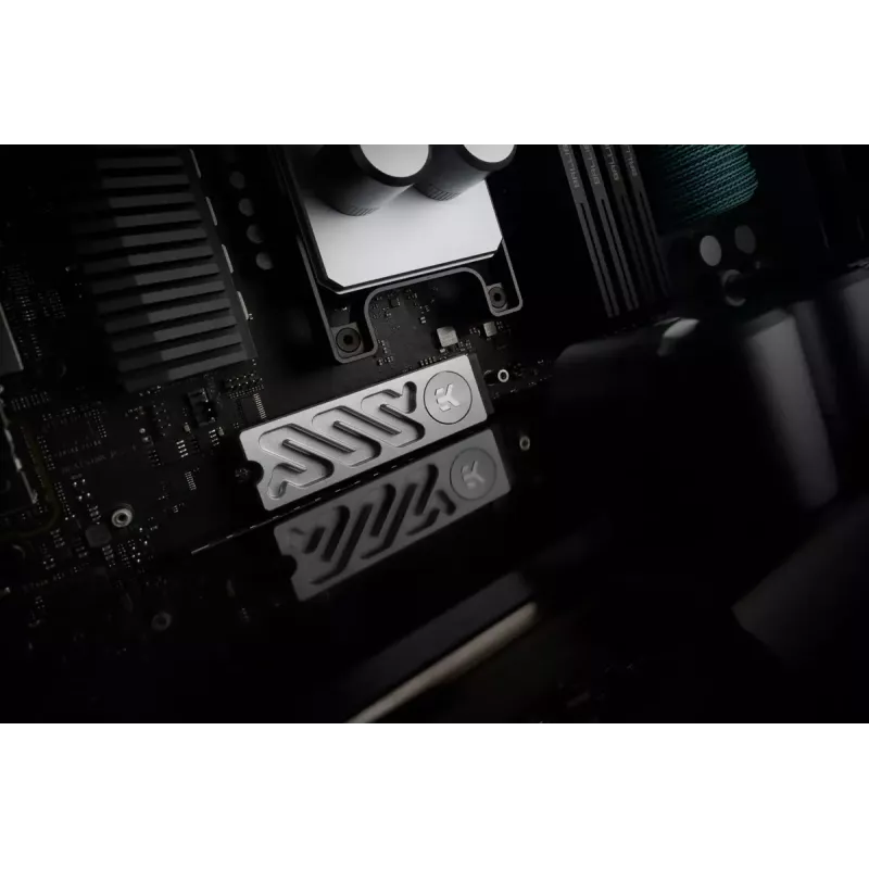 Jahutusradiaator EK Water Blocks Quantum Convection M.2 NVMe Alumiinium Hõbedane 24mm 75mm 11.3mm