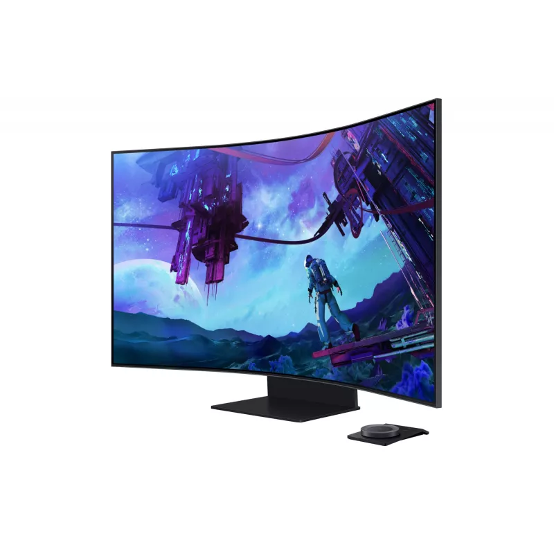 Samsung G97NC arvutimonitor 139,7 cm (55 tolli) 3840 x 2160 pikslit 4K Ultra HD LED must
