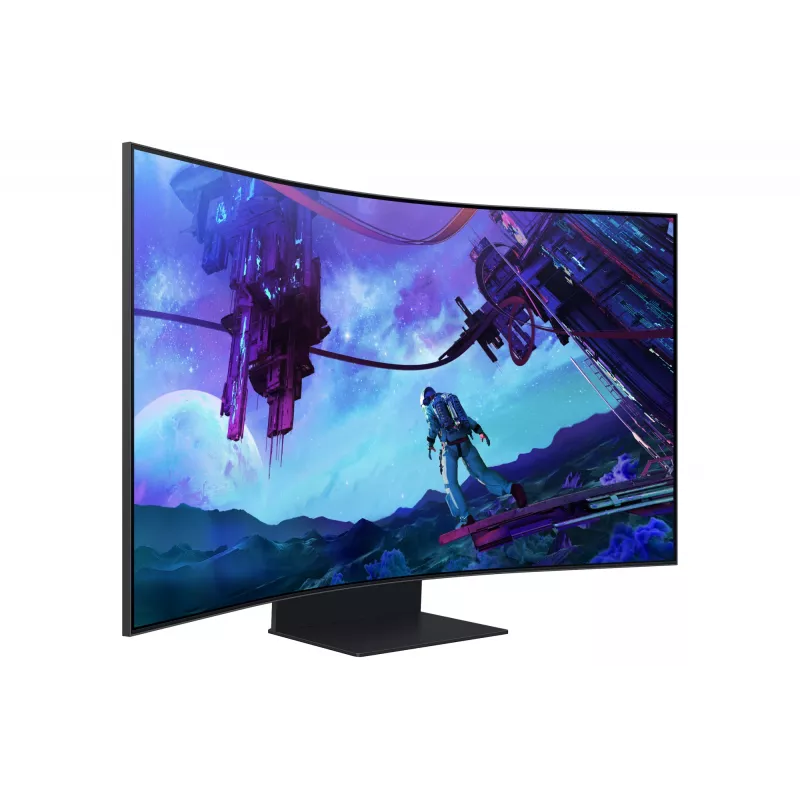 Samsung G97NC arvutimonitor 139,7 cm (55 tolli) 3840 x 2160 pikslit 4K Ultra HD LED must