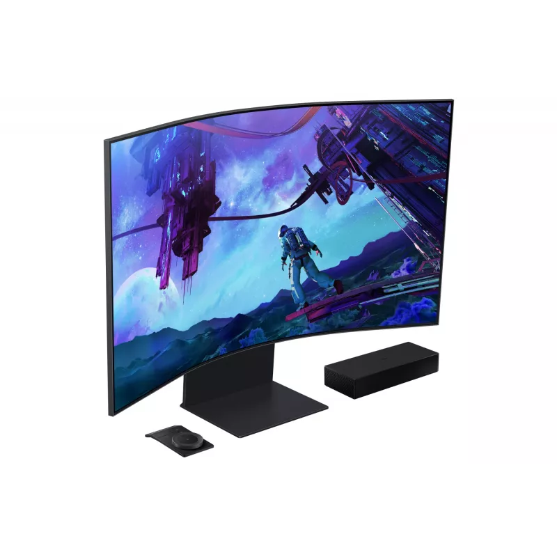 Samsung G97NC arvutimonitor 139,7 cm (55 tolli) 3840 x 2160 pikslit 4K Ultra HD LED must